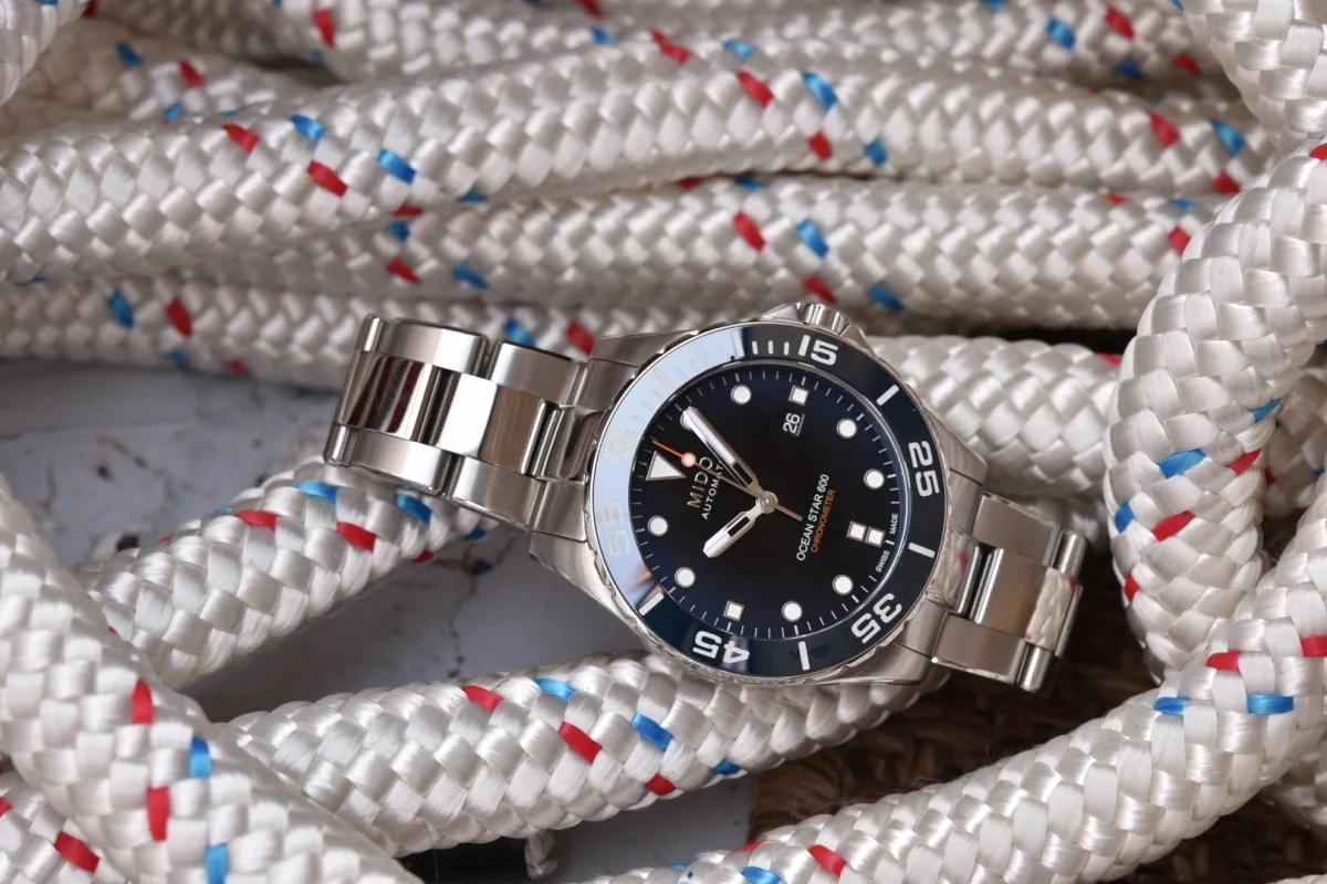 Mido Ocean Star 600 stainless steel bracelet and clasp