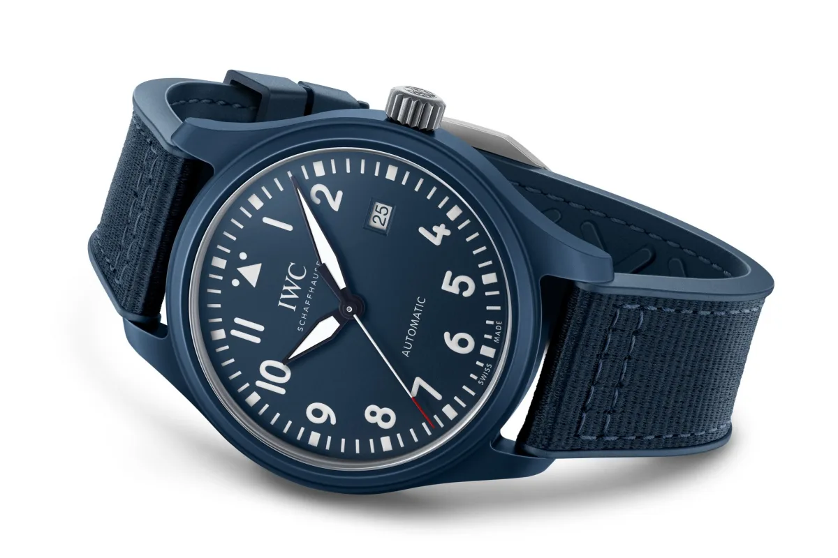 IWC Pilot's Watch Automatic Laureus blue ceramic