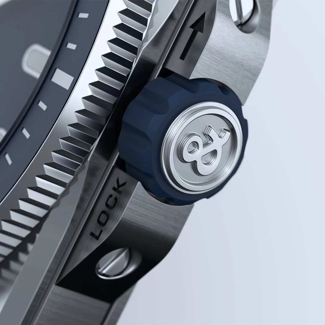 Bell & Ross Diver Blue watch with rubber strap