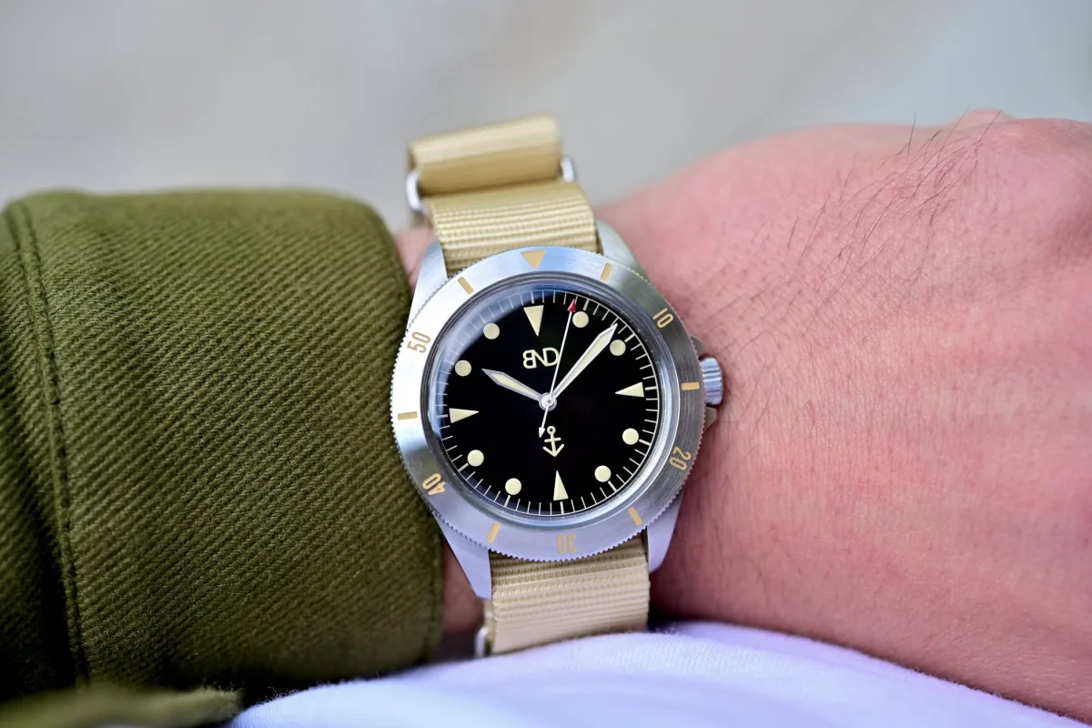 Seiko NH35 movement inside BND Watches Neo-Vintage Diver