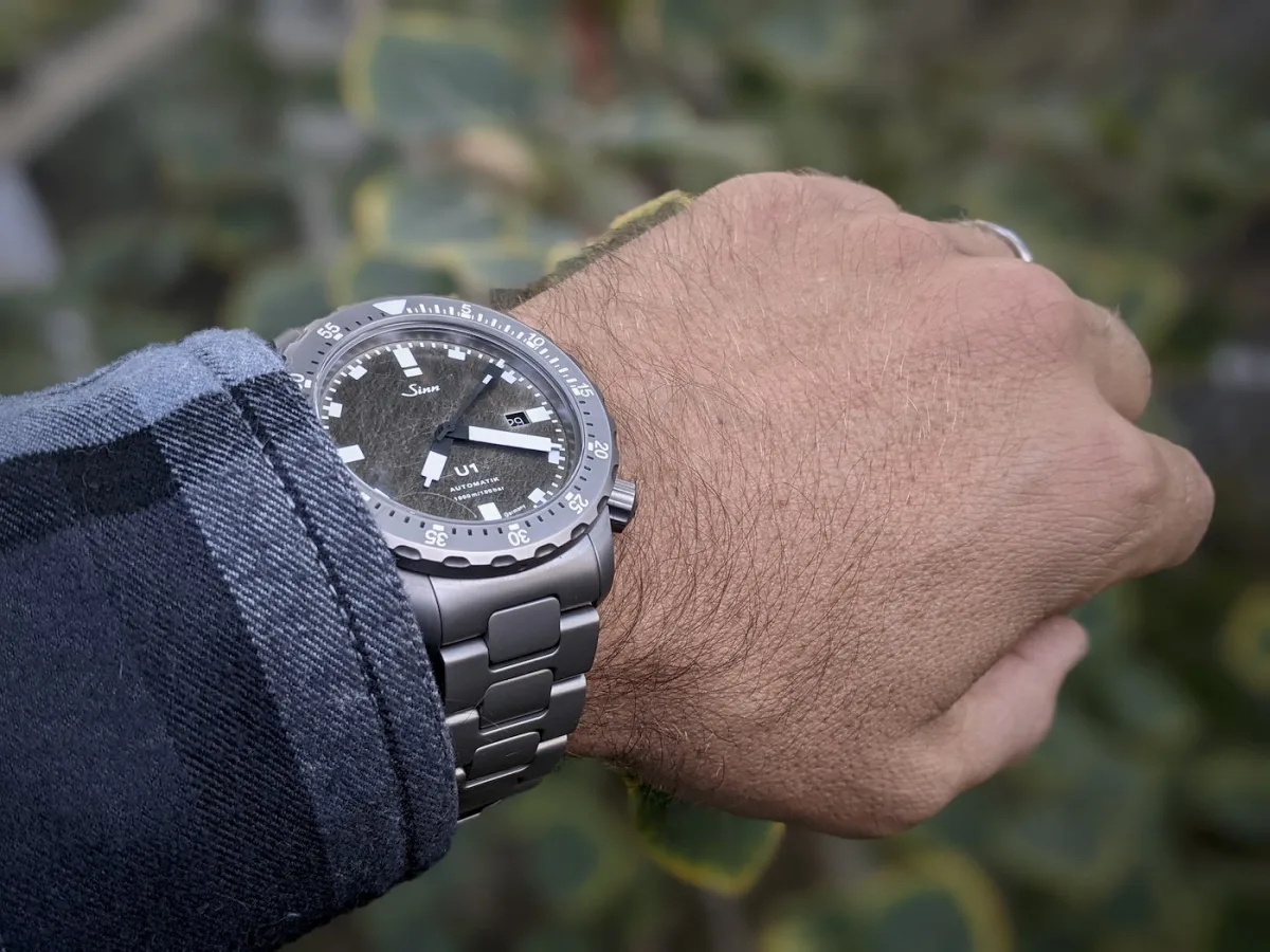 Sinn U1 DS watch close-up