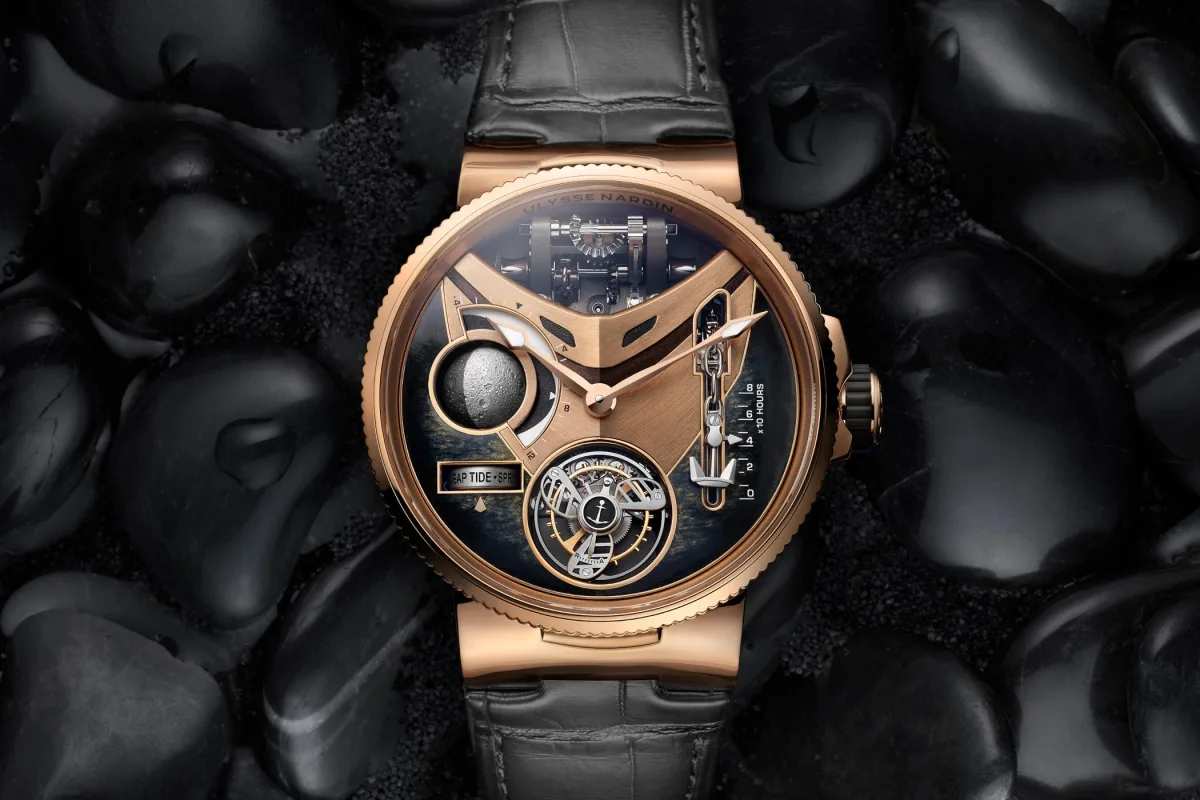 Ulysse Nardin Marine Mega Yacht watch in rose gold