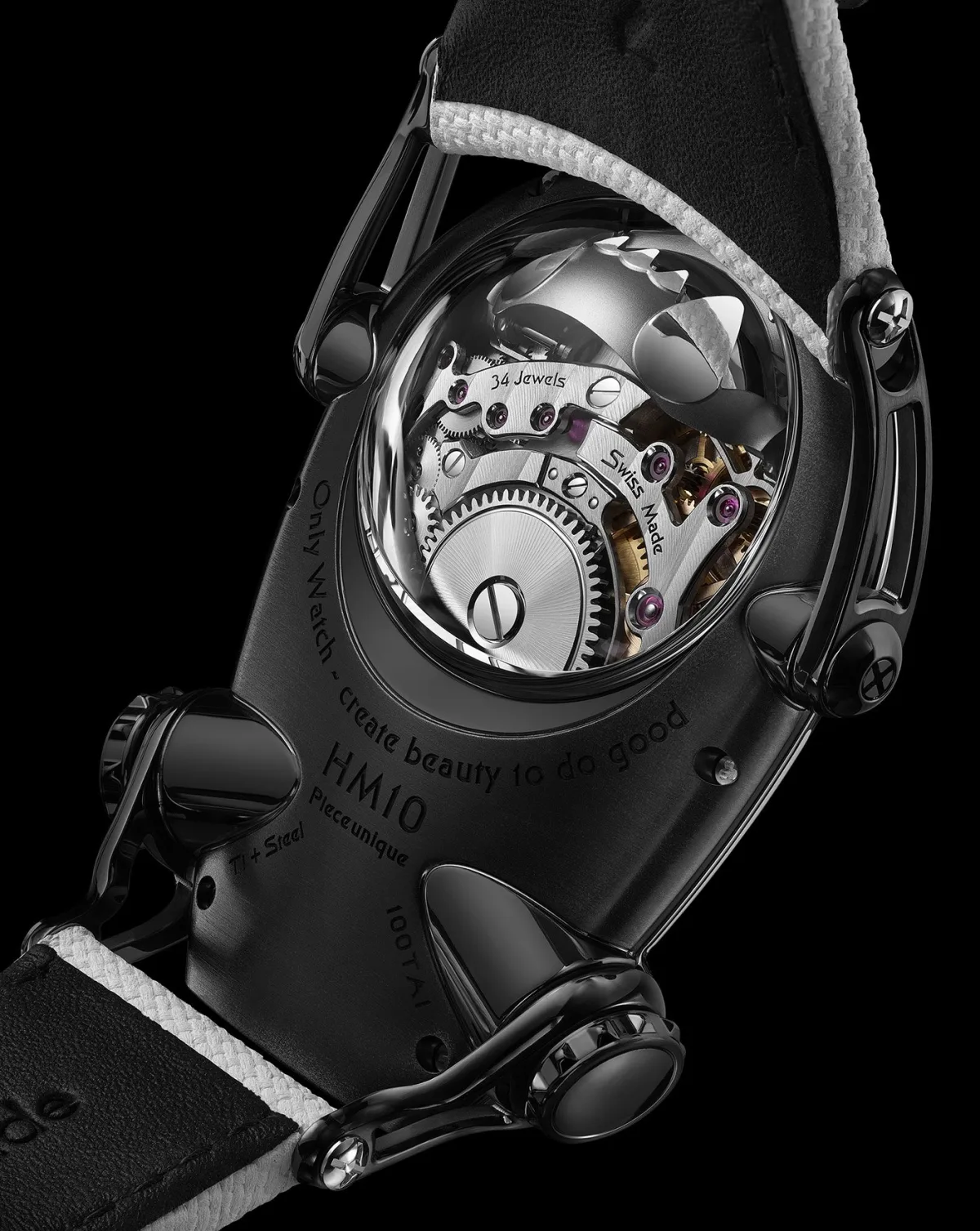 MB&F HM10 Panda dial and balance bridge