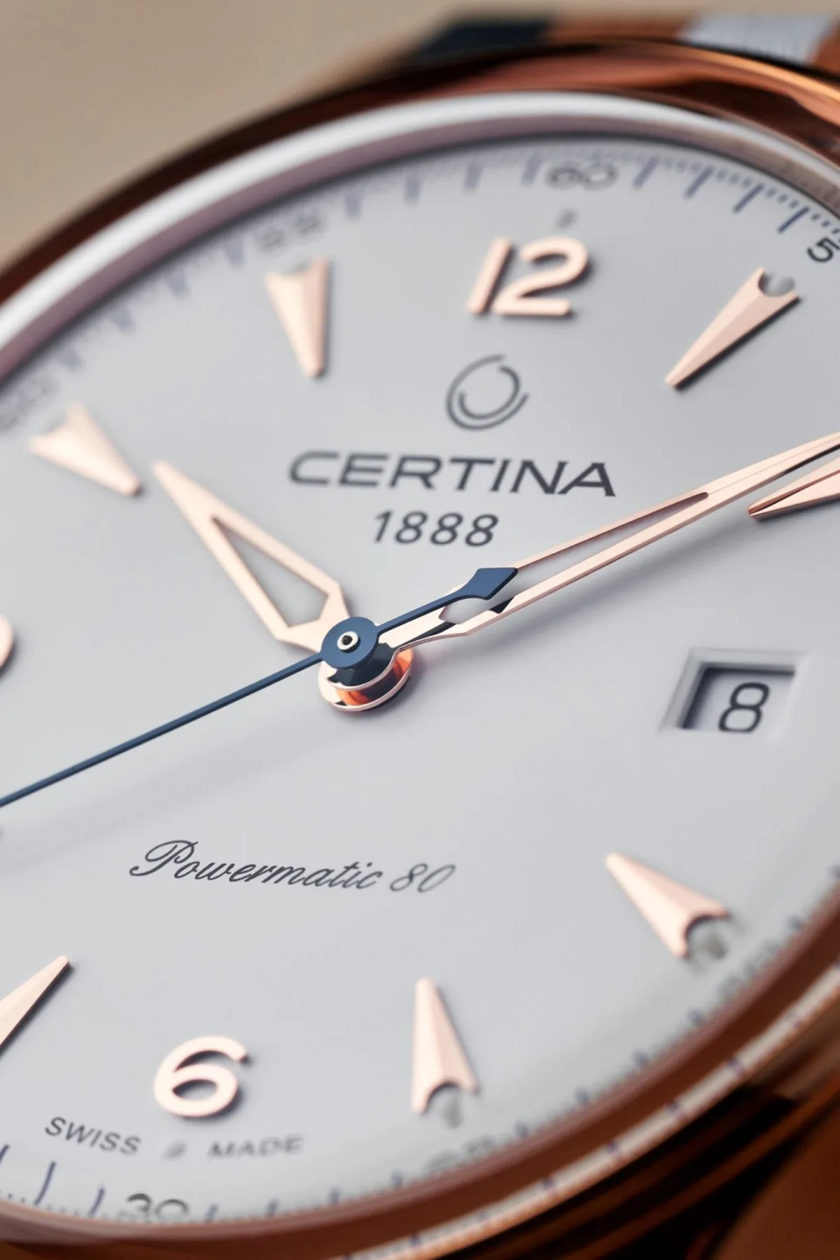 Certina DS Powermatic 80 watch with sunray finish dial