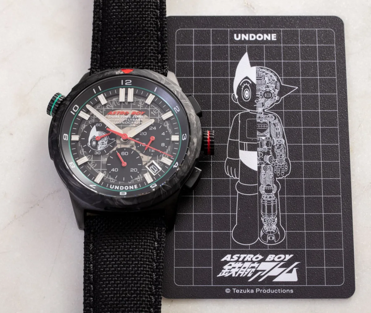 UNDONE Astro Boy watch dial close-up