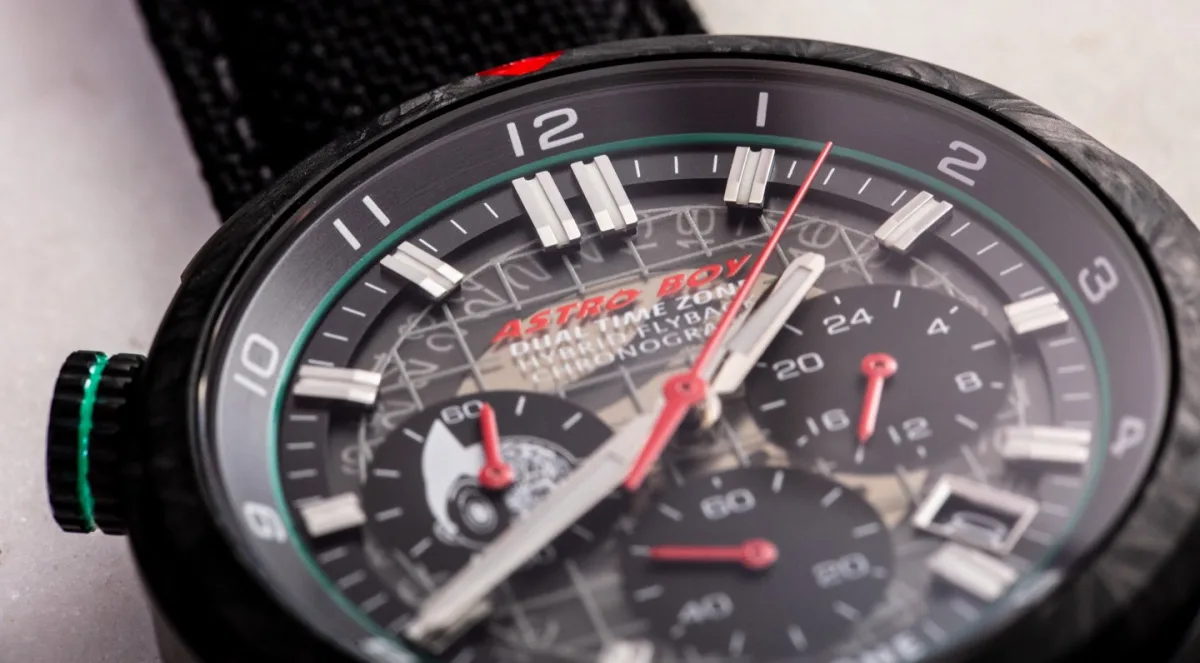 Side view of UNDONE Astro Boy showing bezel