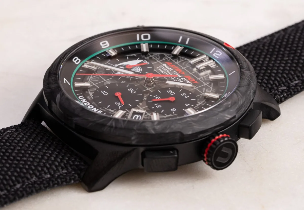 UNDONE Astro Boy watch with black fabric strap