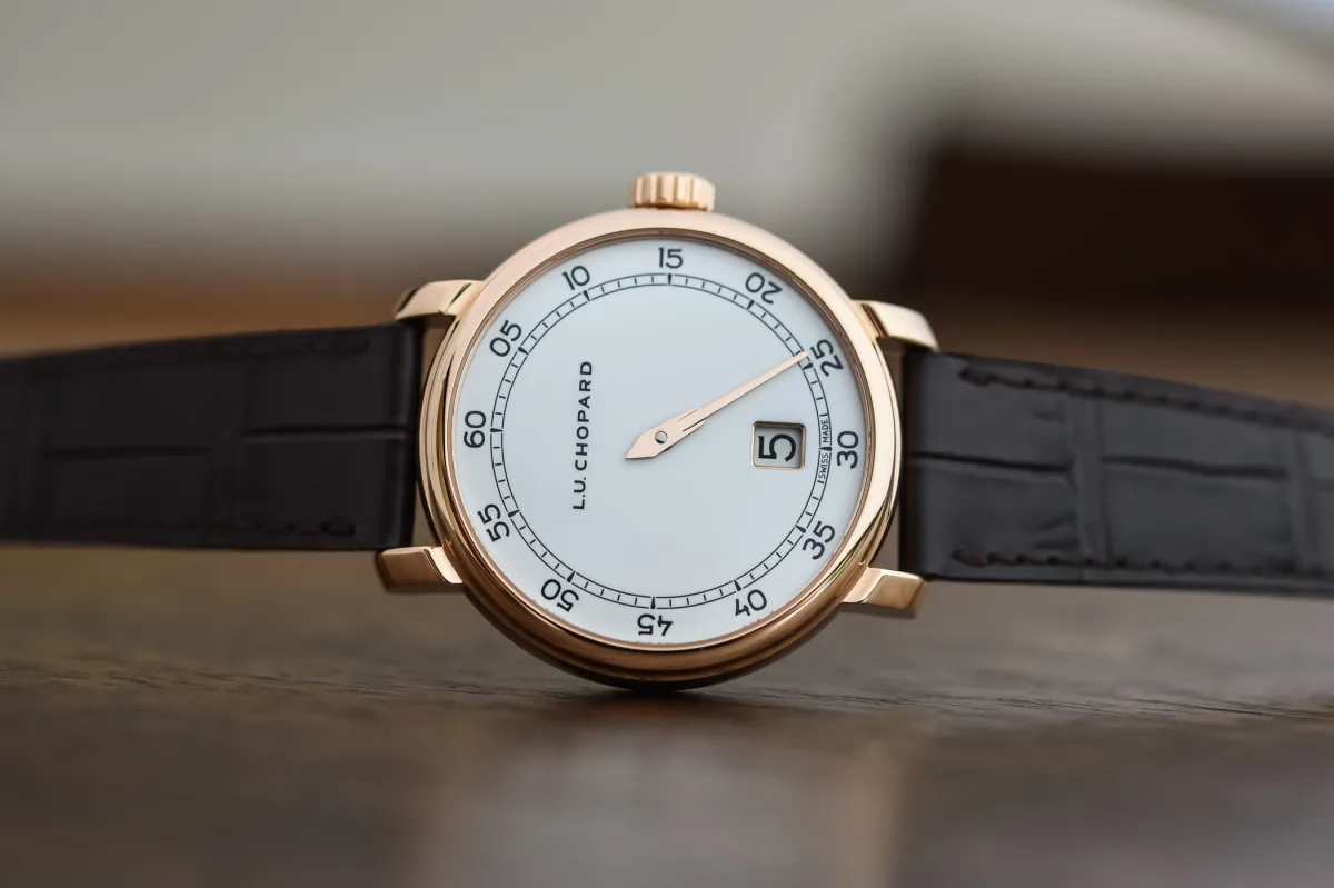 Chopard L.U.C Quattro Spirit 25 on alligator strap