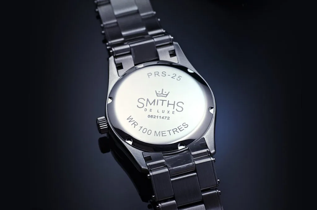 Smiths Everest watch case back and crown