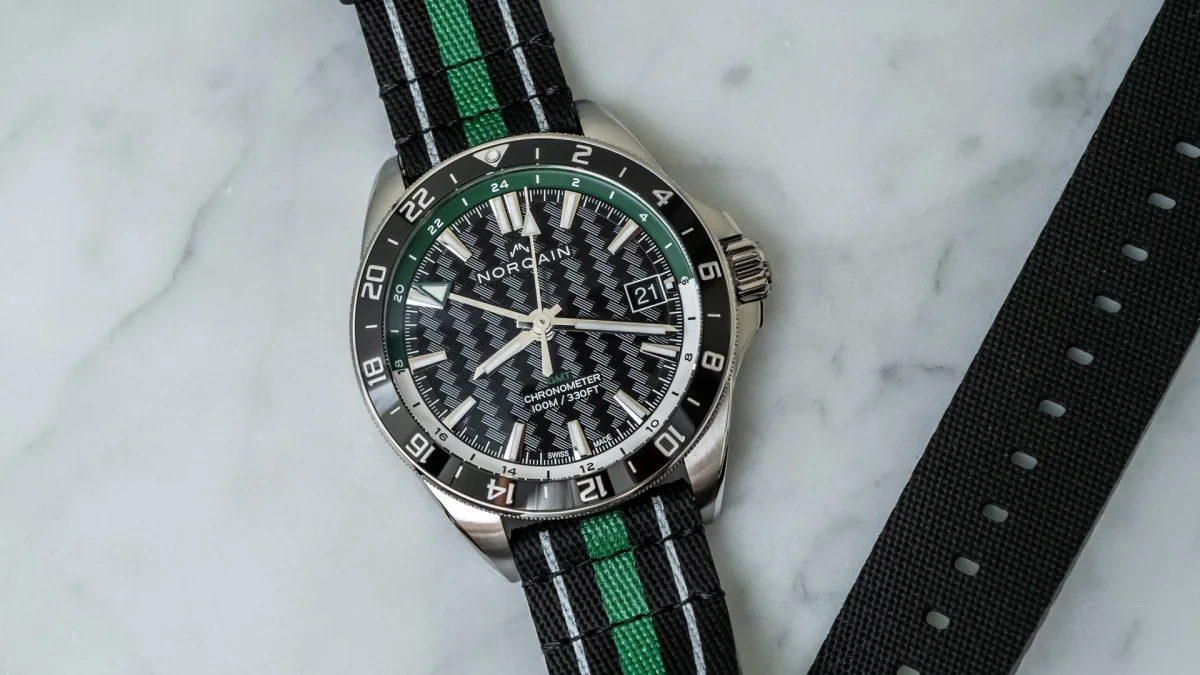 NORQAIN Adventure NEVEREST GMT on wrist