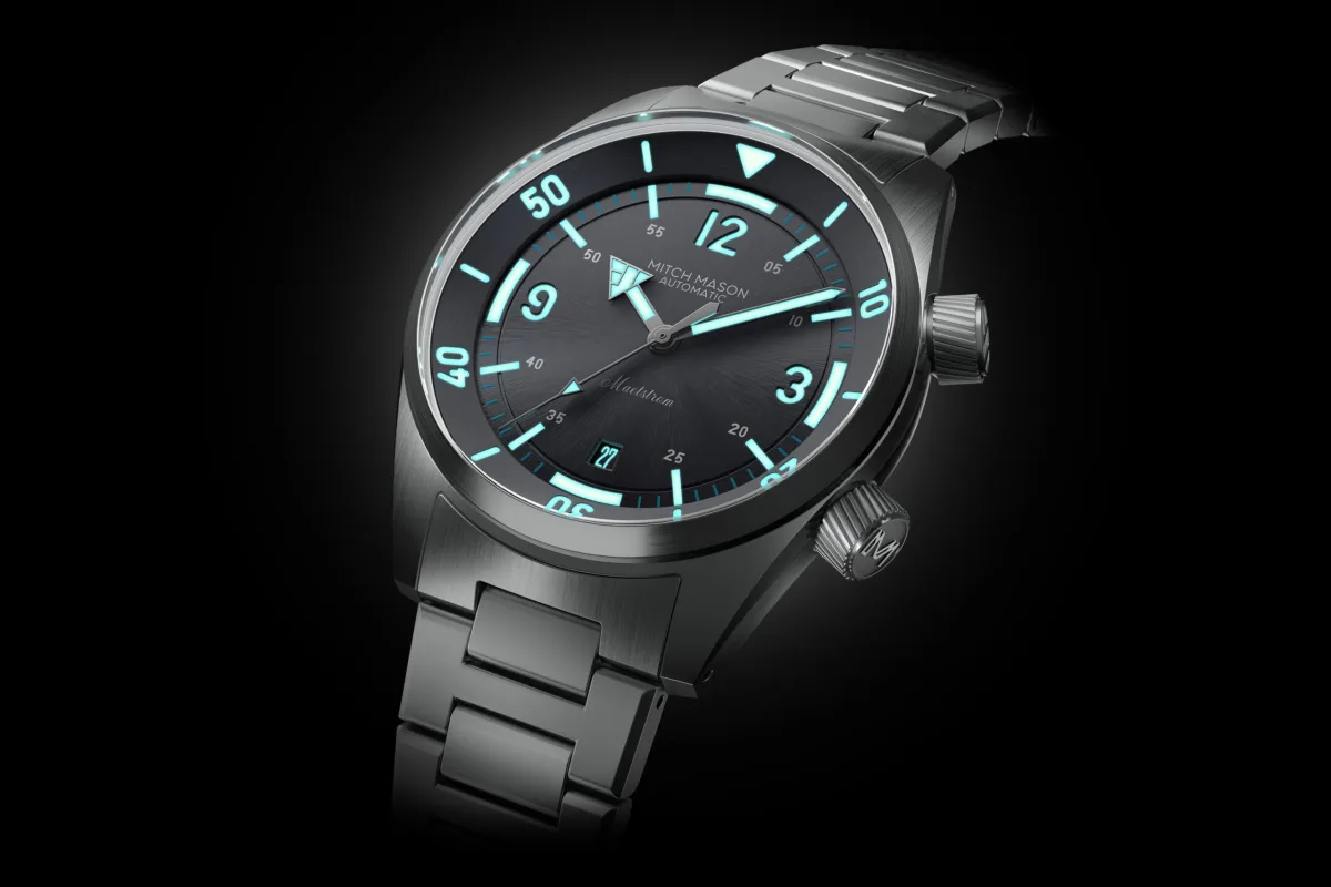 Mitch Mason Maelstrom with green Marimo Green dial