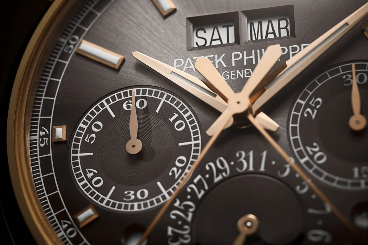 Side view of Patek Philippe 5204R showing case detail