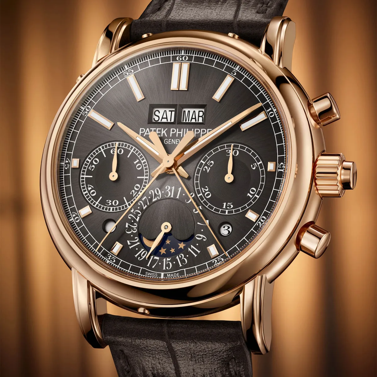 Back view of Patek Philippe 5204R showing movement