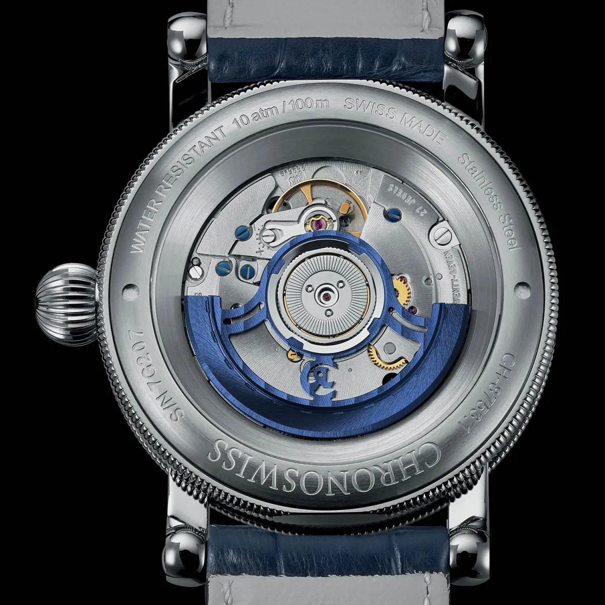 Chronoswiss Flying Regulator Open Gear Lucerne Edition case back