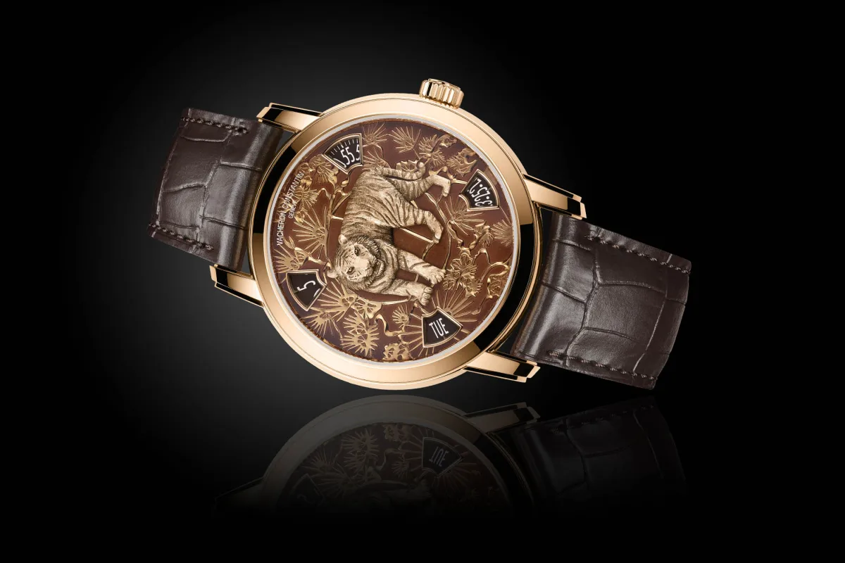 Vacheron Constantin Métiers d’Art Year of the Tiger watch with intricate engravings