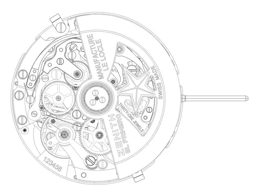 Zenith El Primero chronograph mechanism