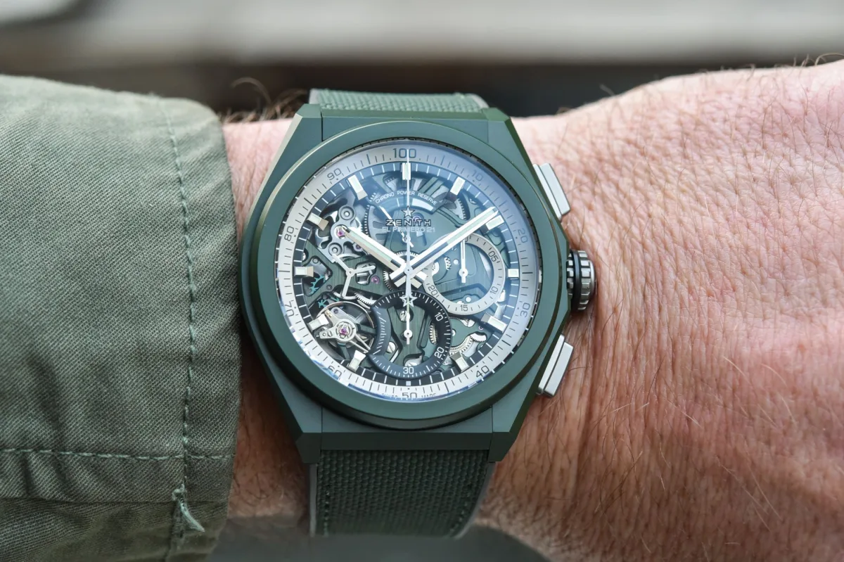Zenith Defy 21 Urban Jungle with green ceramic case