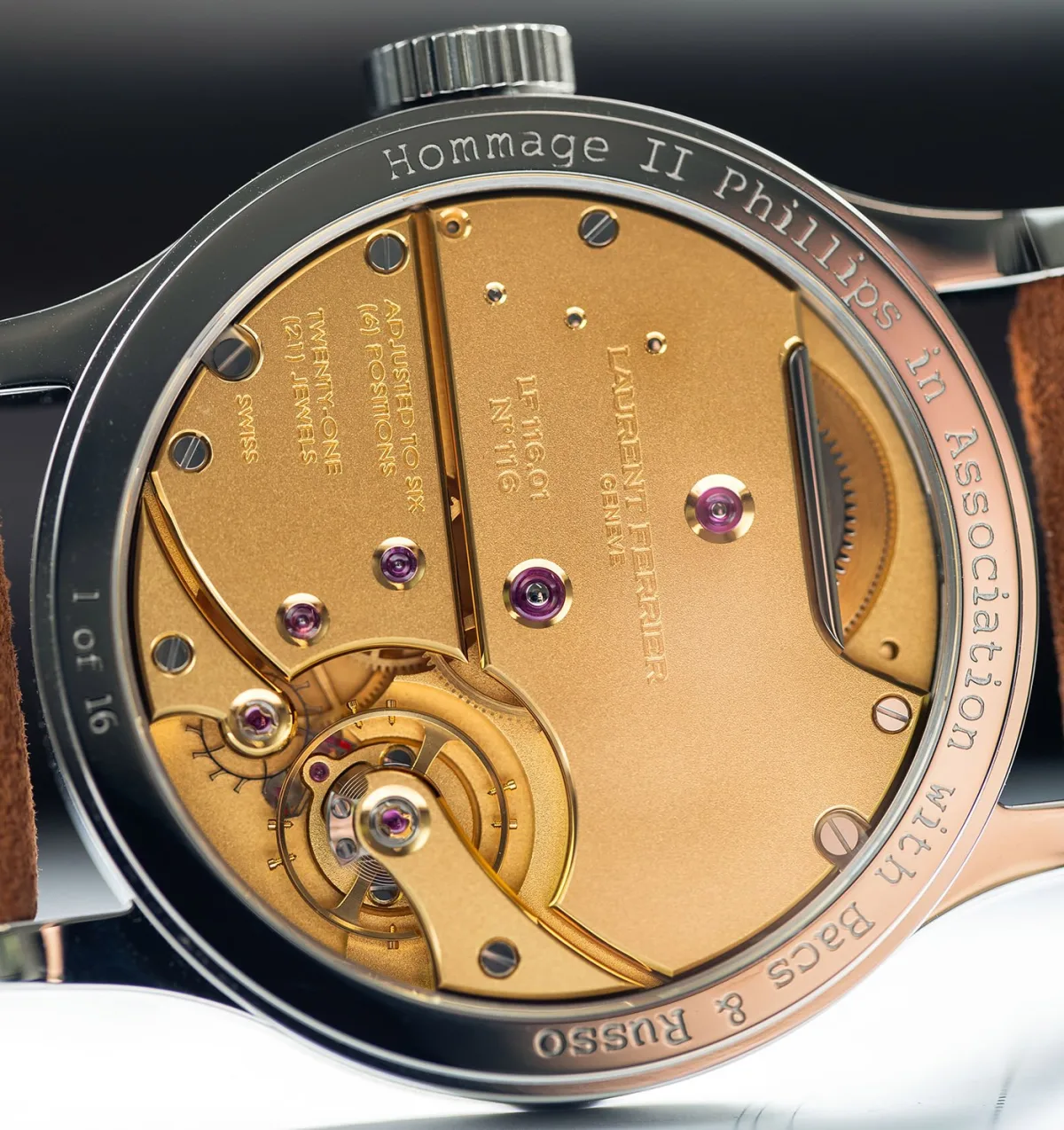 Laurent Ferrier Hommage II with silver-white dial
