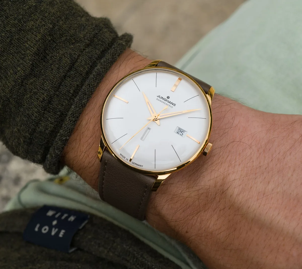 Junghans Meister Gangreserve Edition 160 watch face