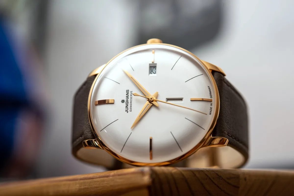 Junghans Meister Gangreserve Edition 160 on leather strap