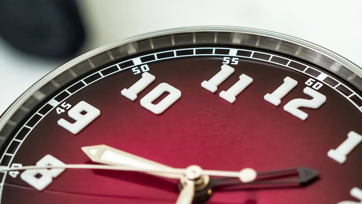 H. Moser & Cie Dual-Time Heritage watch with luminous markers