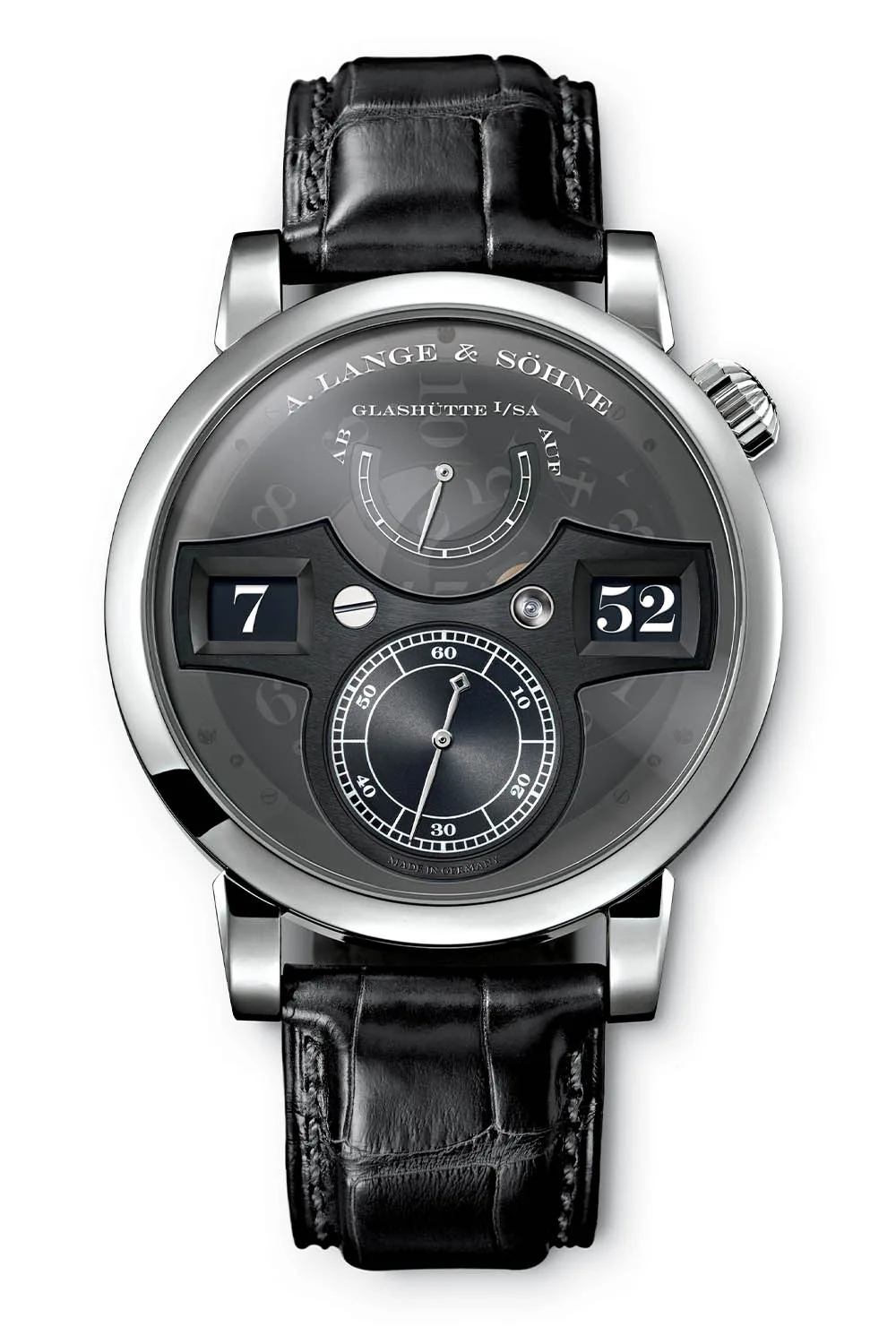 A. Lange & Söhne Zeitwerk Luminous 2010 model with platinum case