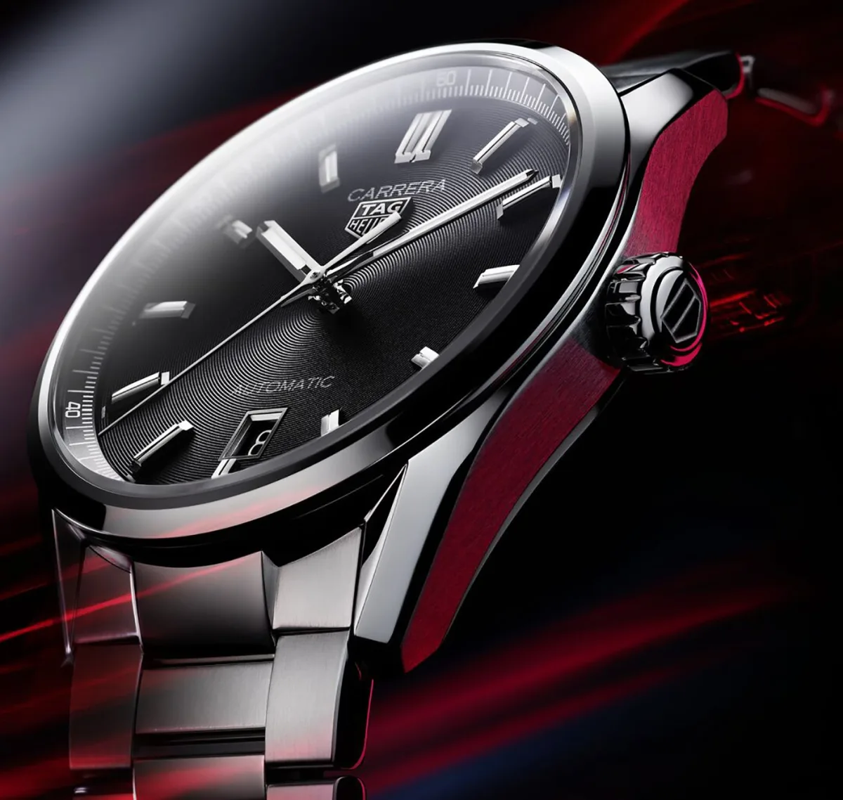 TAG Heuer Carrera Day Date with brown alligator strap