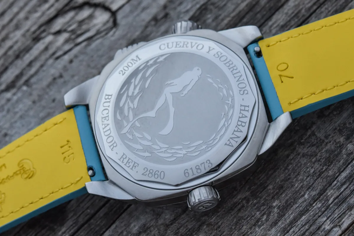 Cuervo y Sobrinos Buceador Caribe with Swiss movement