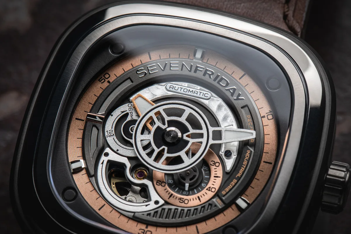 Back of the SevenFriday P2C/01 watch with NFC chip
