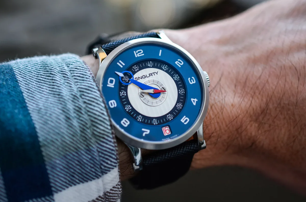 SNGLRTY Blue Steel OHI-4 stainless steel case