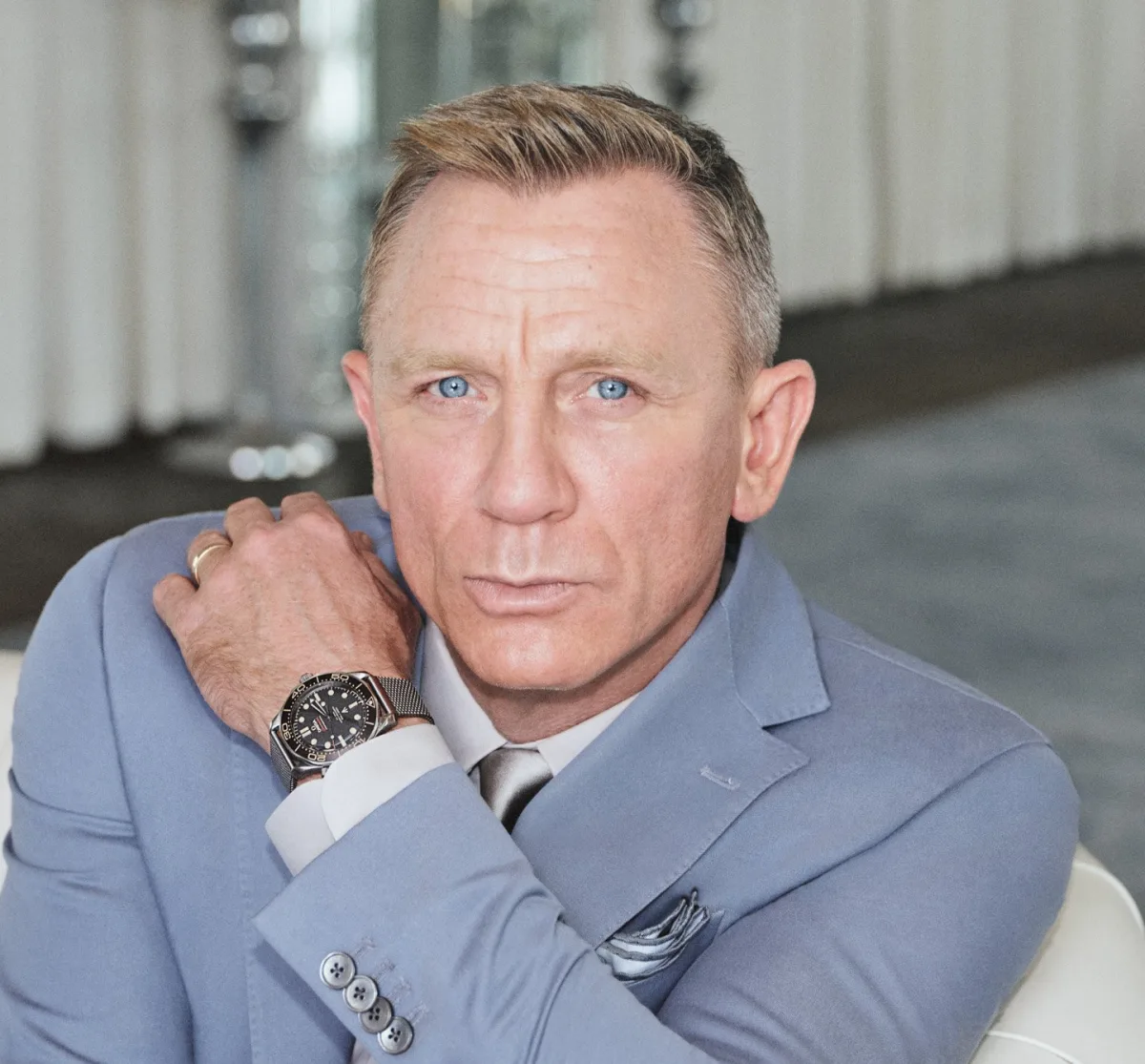 Daniel Craig with Omega Seamaster 300M watch