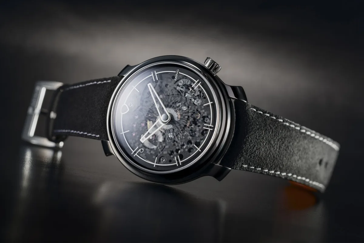 Ming 20.11 Mosaic watch with laser-etched sapphire dial