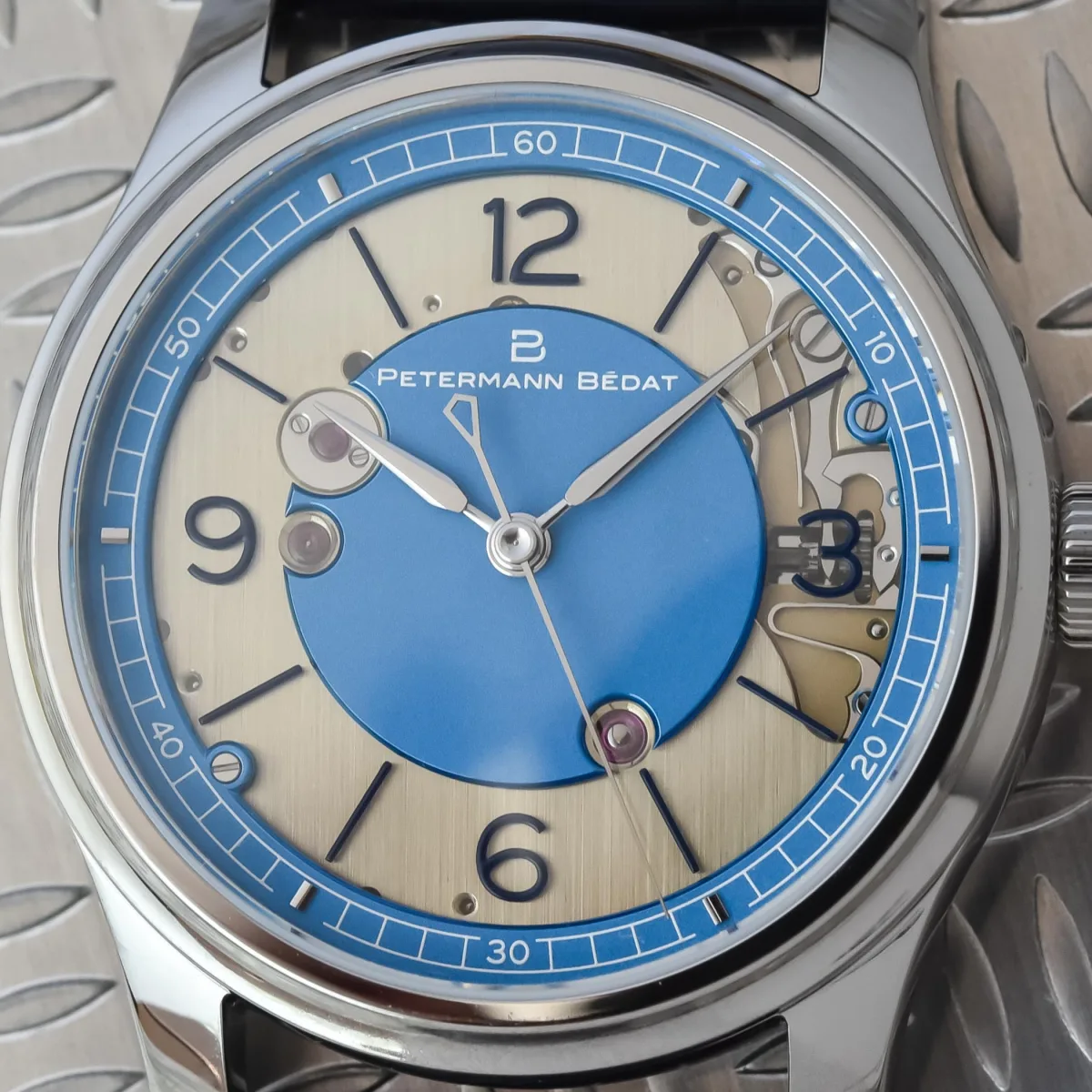 Petermann Bédat 1967 Second Series layered dial detail