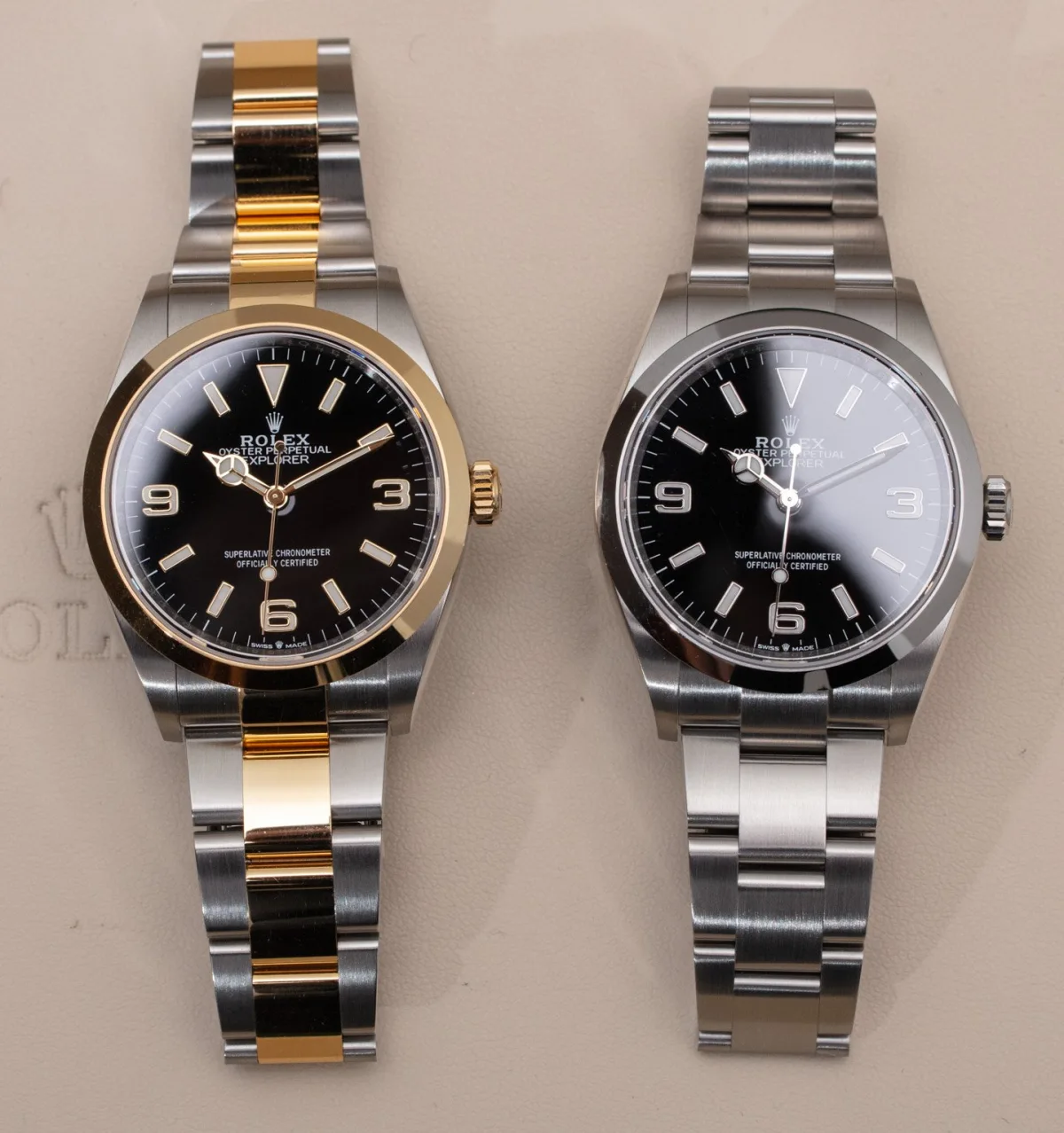 Rolex Explorer 36mm Reference 124270 front view