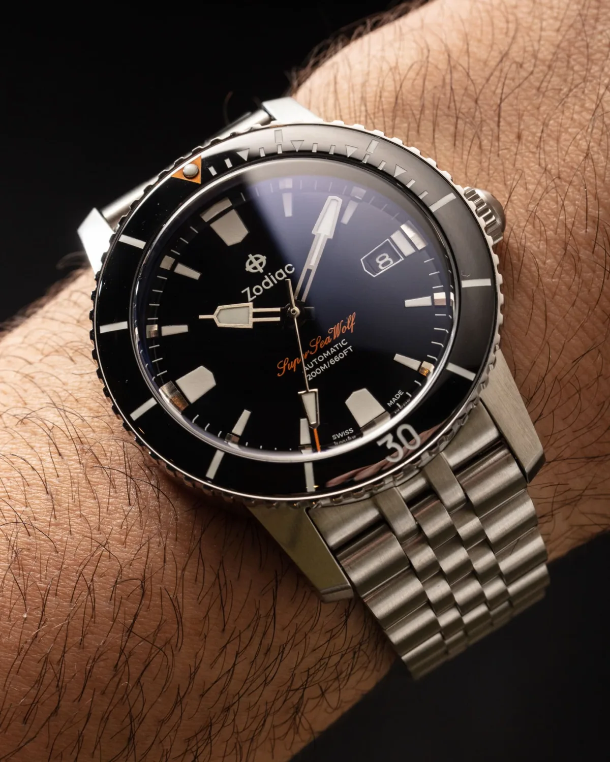 Zodiac Super Sea Wolf 53 watches with Italian rubber straps