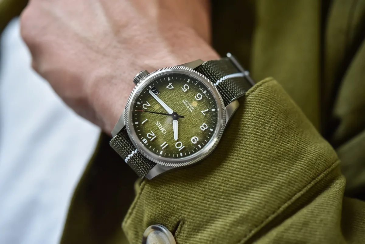 Oris watch movement and case back engraving