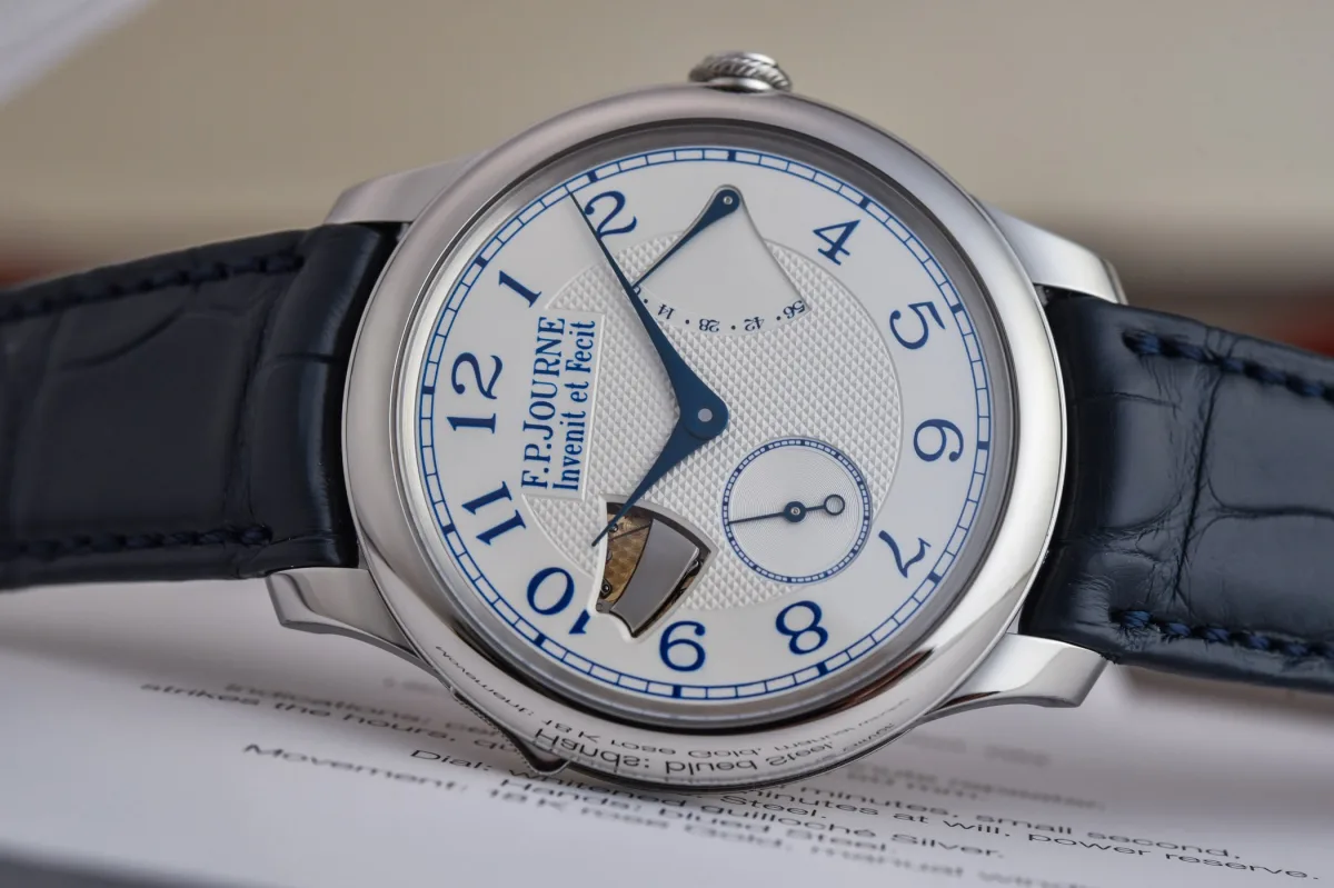 Dial details of F.P. Journe Répétition Souveraine