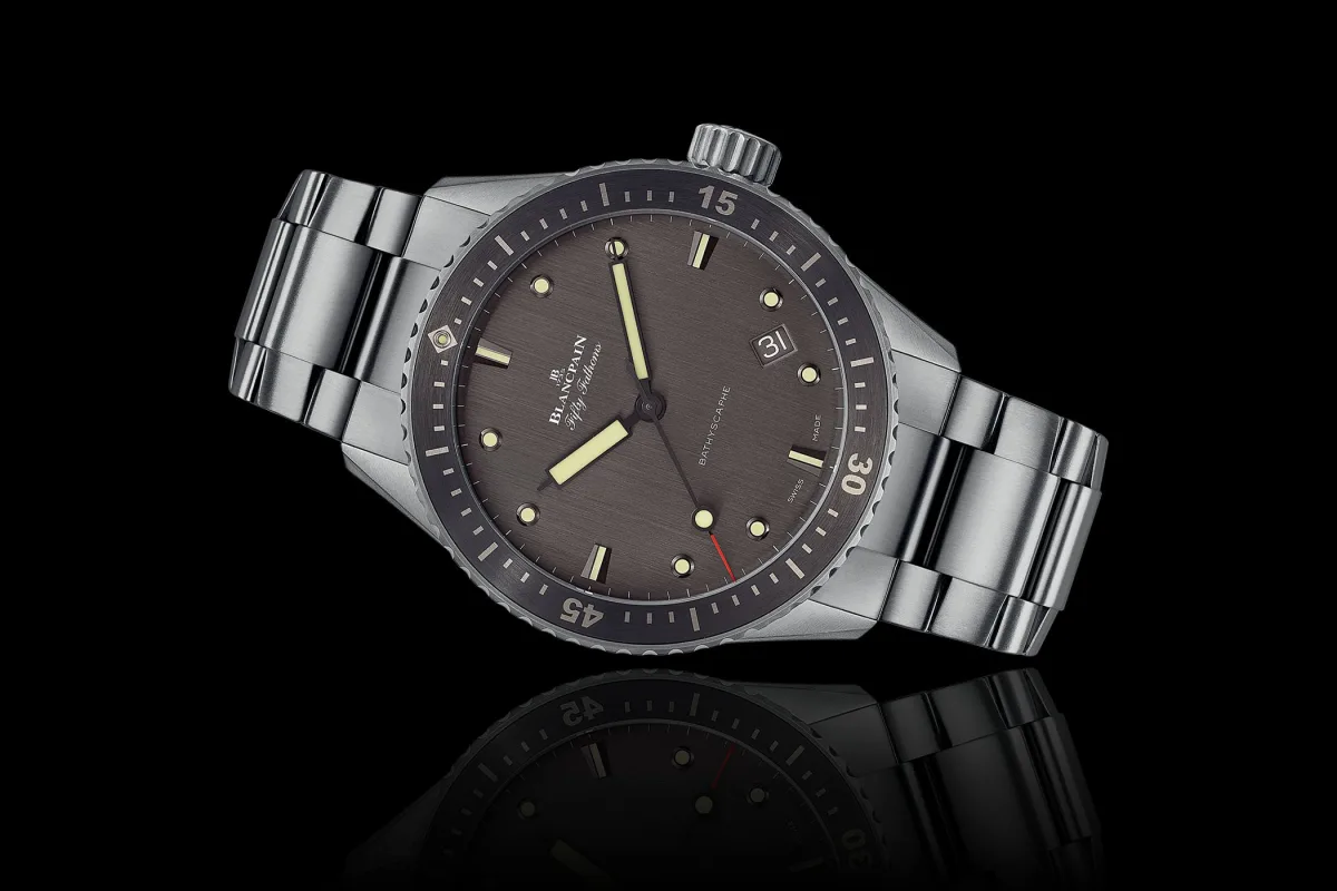 Blancpain Fifty Fathoms Bathyscaphe Titanium side view