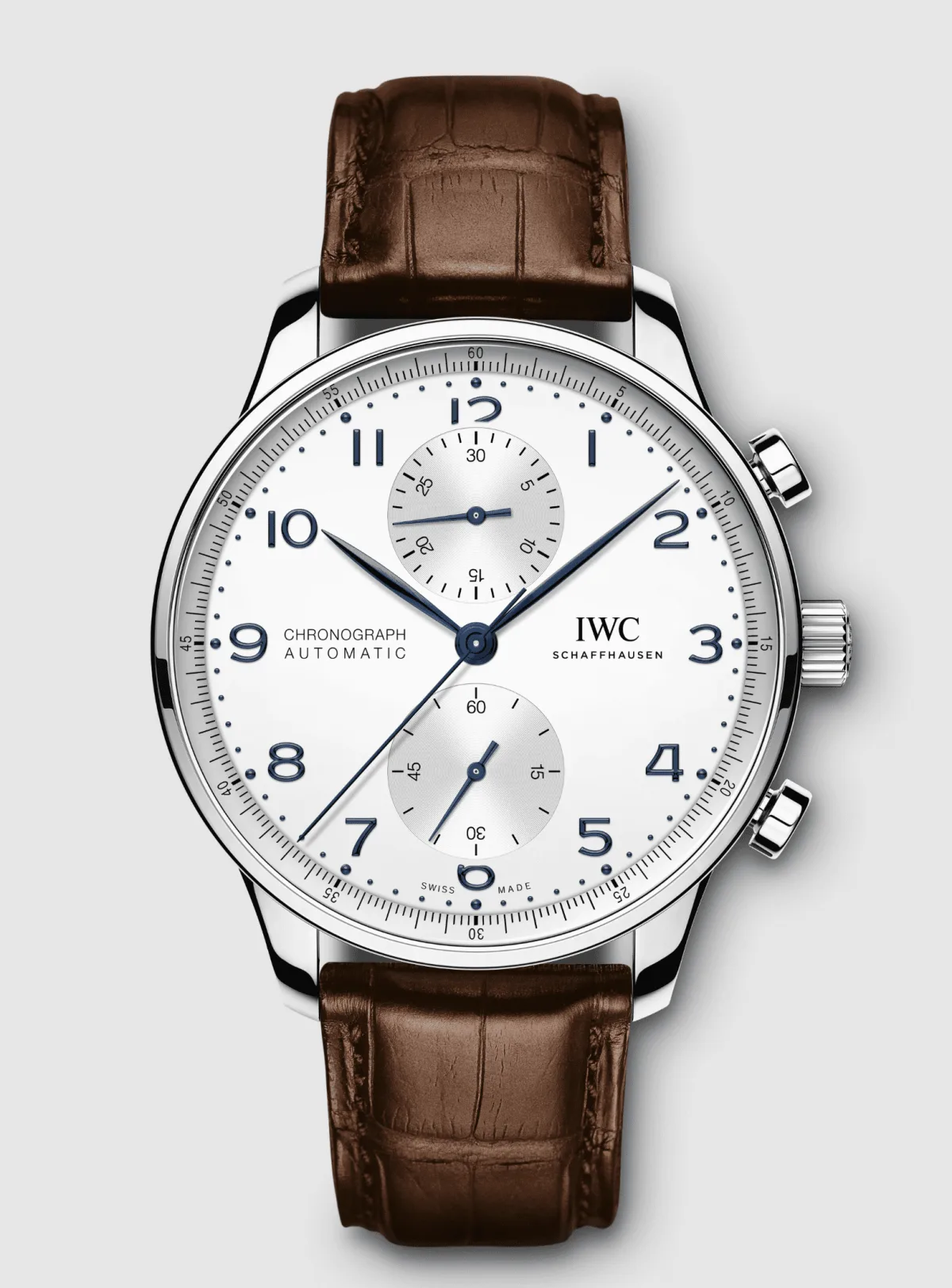 IWC Portugieser Chronograph with silver-coated dial