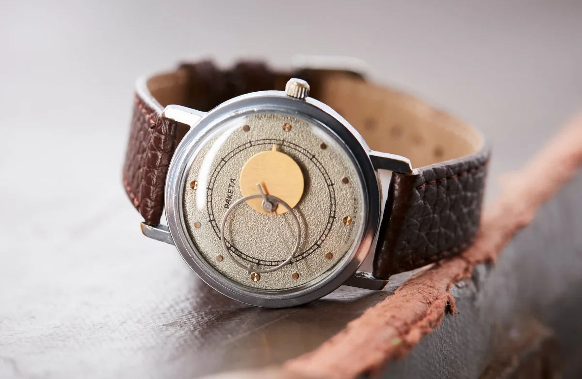 Raketa Copernicus watch with unique celestial design