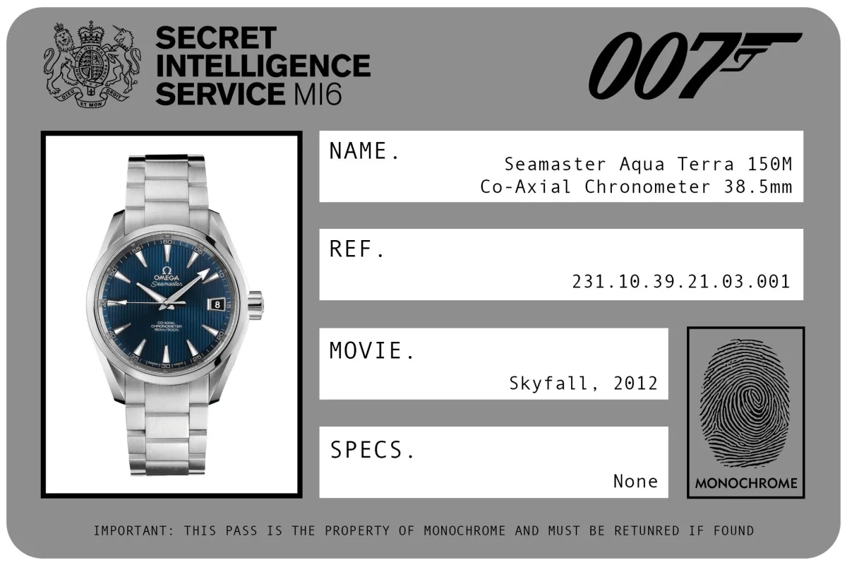 Daniel Craig's Bond watch in Skyfall.