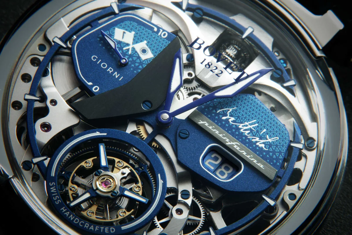 Dial elements of Bovet Battista Tourbillon