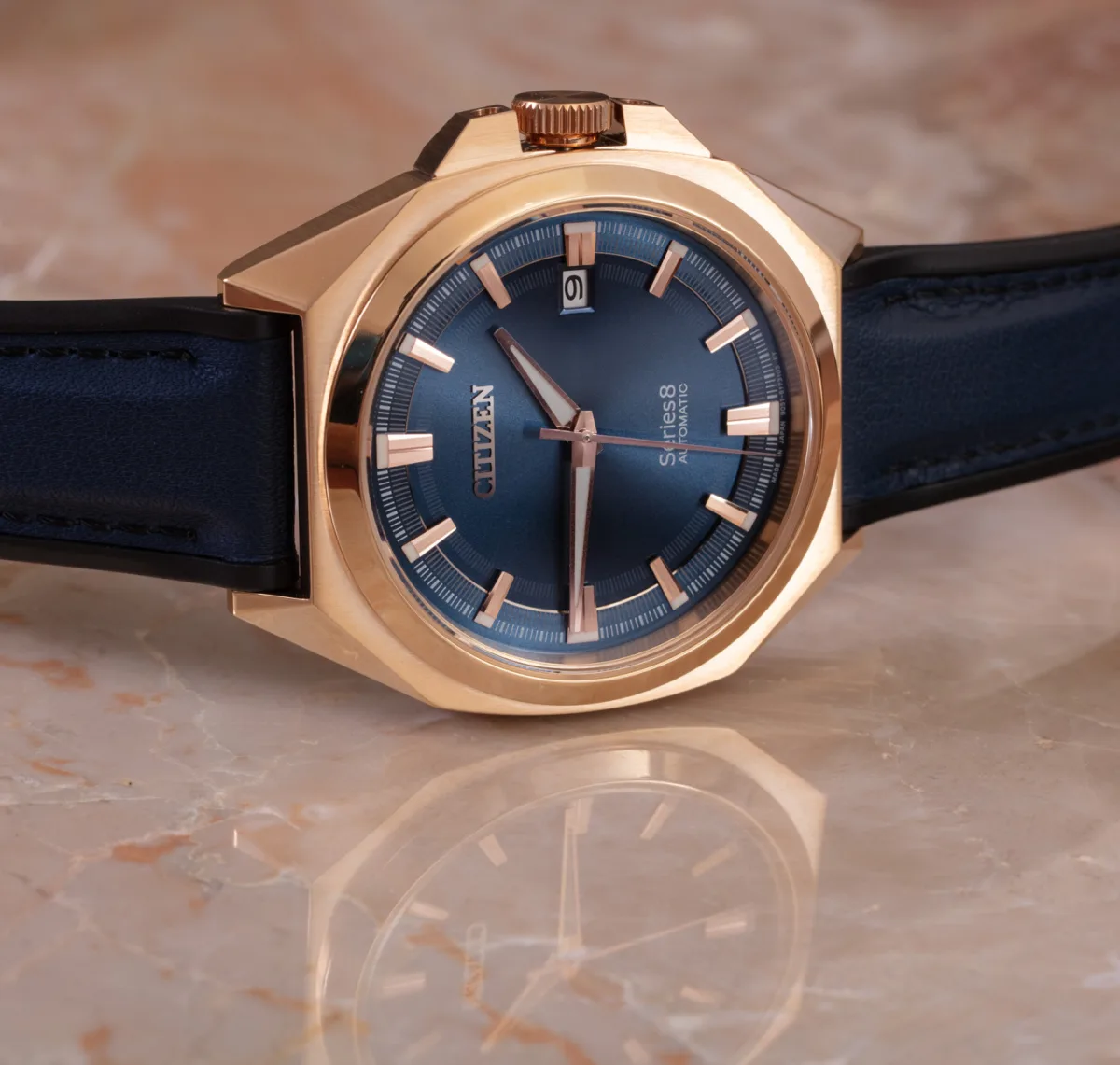 Citizen Series 8 831 NB6012-18L gold-blue watch