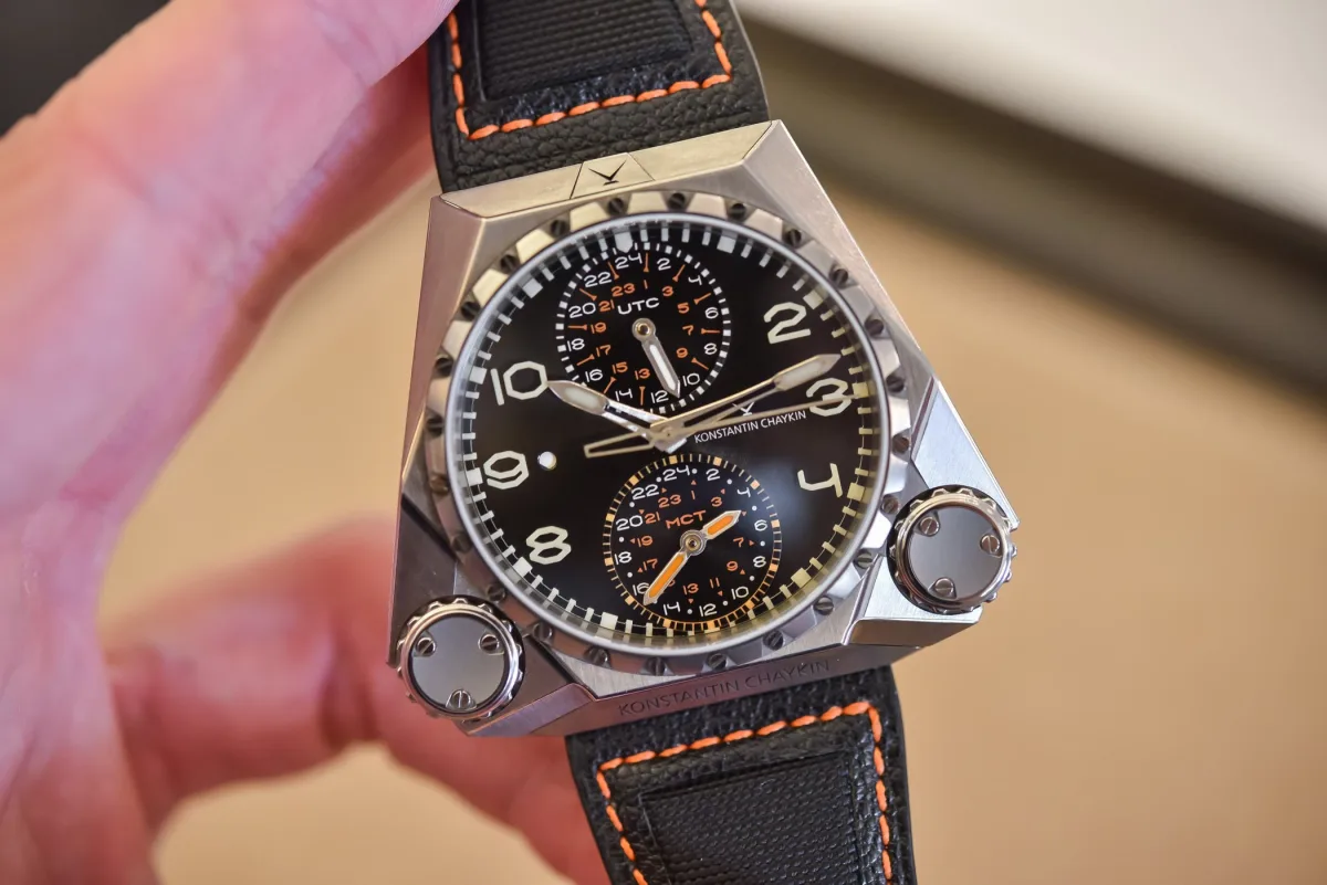 Close-up of the Mars Conqueror MK3's titanium case
