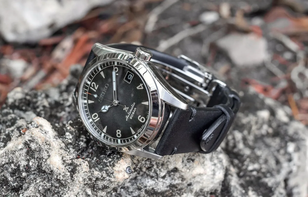 Close-up of Seiko 6R35 movement