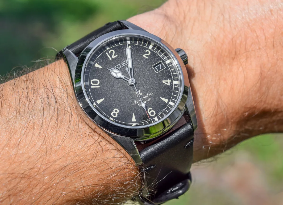 Seiko Alpinist on leather strap