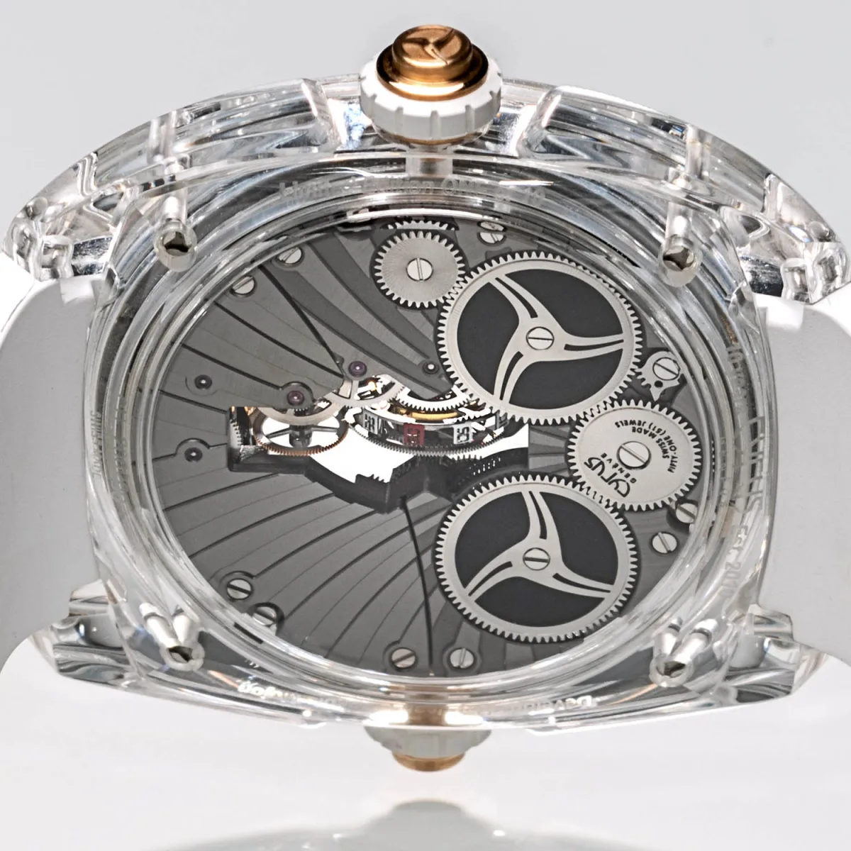 Decorative elements of the Cyrus Klepcys watch movement