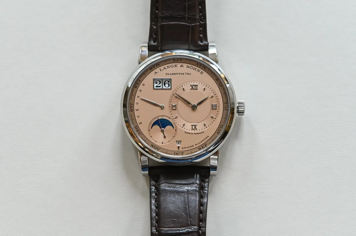 A. Lange & Söhne Lange 1 Perpetual Calendar front view