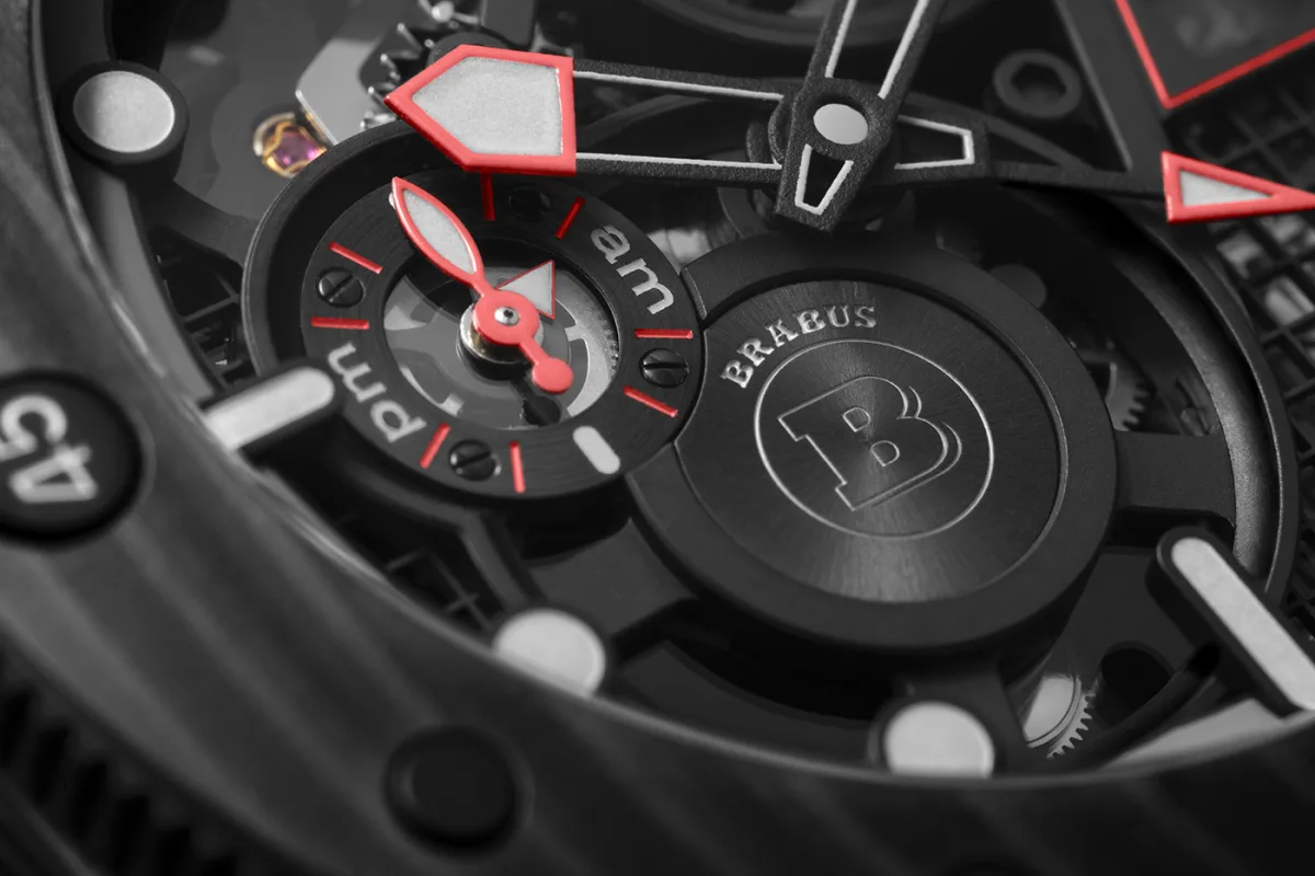 Panerai Submersible S BRABUS Black Ops Edition watch front view