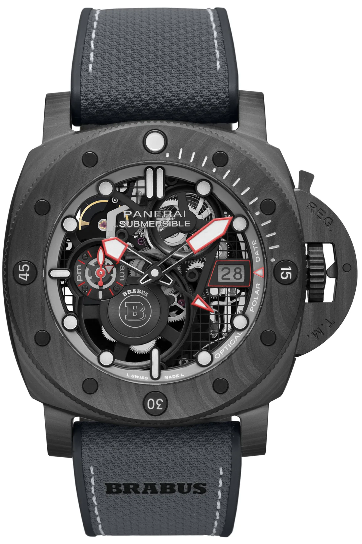 Panerai Submersible S BRABUS Black Ops Edition with BRABUS strap